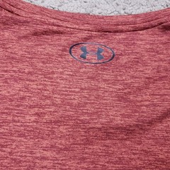 Under Armour The Tech Tee Training Shirt Men 4XL Red Heather Short Sleeve Active