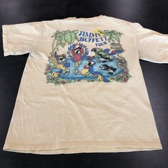 Jimmy Buffett License to Chill Tour 2004 T-Shirt Mens Size Large Yellow