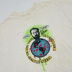 Tom Green World Standup Comedy Tour Shirt White Large Autographed Gildan