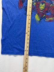 Mad Engine Marvel T Shirt Mens XL Blue Graphic Hulk Iron Man Captain Avengers