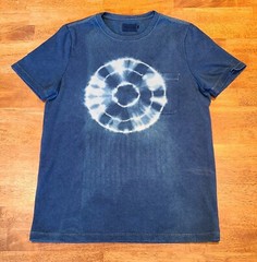 Taylor Stitch Heavy Bag Tee Tie Dye T-Shirt Men’s Sz 36 (S) Knit Cotton Blue