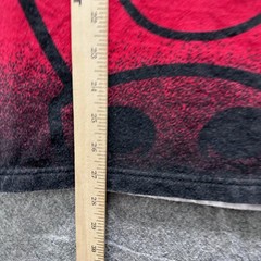 NBA Shirt Mens L Red Chicago Bulls Graphic Hooded V-Neck Cotton Tee Short Sleeve