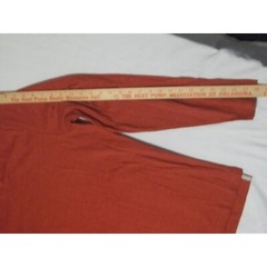 Ocean & Coast Tshirt Men Sz L Long Sleeve V Neck Everyday Orange Casual Surfer