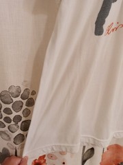 Elvis Presley white short sleeved graphic tee size large poly cotton blend AS IS