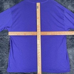 VINTAGE HANES HEAVYWEIGHT T-SHIRT MEN’S SIZE XL BLANK PURPLE SINGLE STITCH USA
