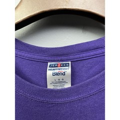Jerzees T-Shirt Mens Large Purple Converse College Volleyball Heavyweight Blend