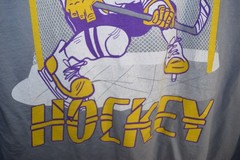 Vtg Louisiana State University ICE HOCKEY Long Sleeve T Tigers Geaux LSU MENS XL