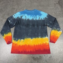 Led Zeppelin T Shirt Mens Large Multicolored Long Sleeve Tie Dye Flaws Preowned