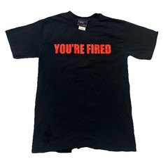 VINTAGE The Apprentice Shirt Adult S Black You’re Fired Donald Trump NBC Store