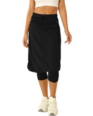 Women 20″ Knee Length Tennis Skirt with Built in Legging Golf Skirts Skirted …