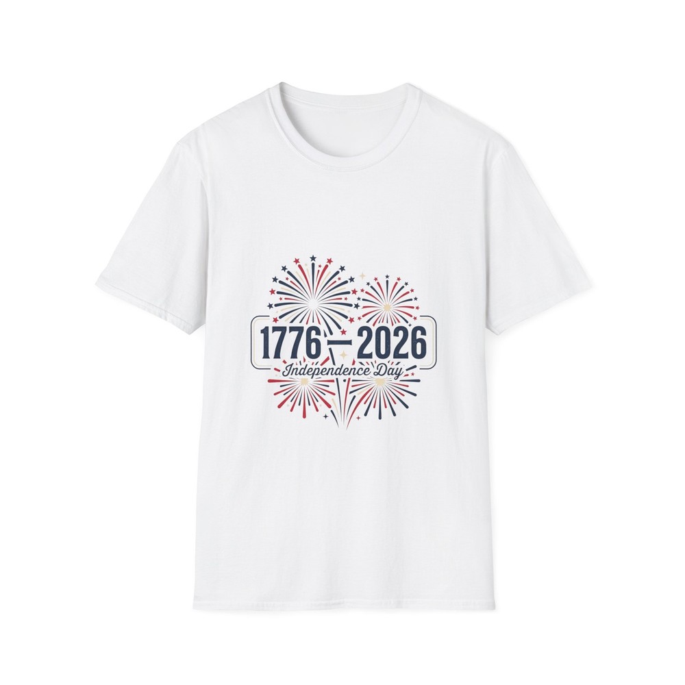 4th Of July T-Shirt , “1776–2026 Fireworks “, Sz. Sm – 5XL.