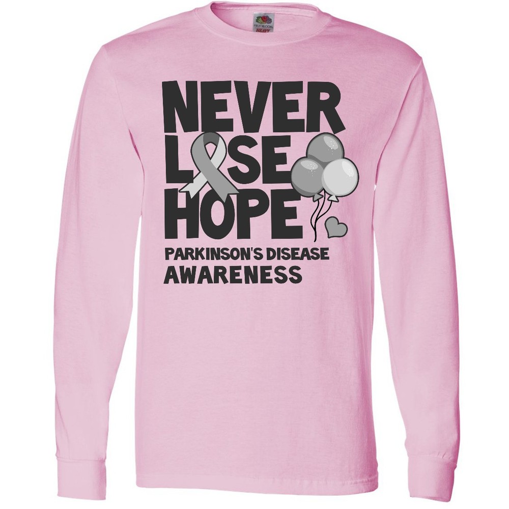 Inktastic Parkinsons Disease Awareness Never Lose Hope With Long Sleeve T-Shirt