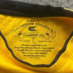 Colosseum Athletics T-Shirt Mens L Yellow Wichita State Shockers Cotton NCAA