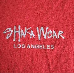 Shaka Wear Los Angeles Heavyweight T Shirt Men’s XL Red Short Sleeve Streetwear