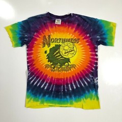 Diadora Northwest Soccer Camp Vintage Single Stitch Tie Dye Shirt Mens Medium