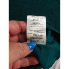 Modern Culture Mens Teal Space Dye Long Sleeve Hooded T-Shirt Medium RN 64866
