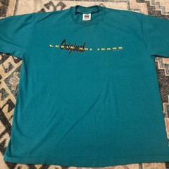 Vintage Levi’s 501 Jeans Men’s Blue Teal Jeans 1993 Single Stitch Shirt Sz XL