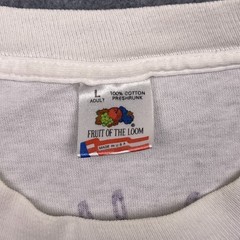 Vintage Hole Shot Fruit of the Loom T-Shirt Mens Large Single Stitch Graphic Tee