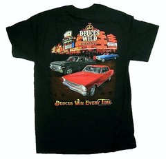 Chevrolet Deuces Wild Casino Chevy Novas Automobile Car Tee GM Chevrolet