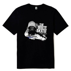 New Simo Hayha Finland Sniper Mens Black T Shirt Sizes S M L XL 2XL 3XL 4XL 5XL