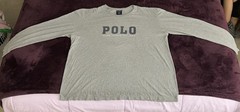 VTG 90s Polo Ralph Lauren Sport Long Sleeve Logo Graphic Shirt-XL-Y2K-Excellent