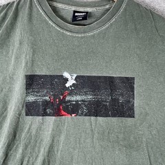 Hockey Skateboards Shirt Mens Large Green Y2K Box Logo Graphic Tee