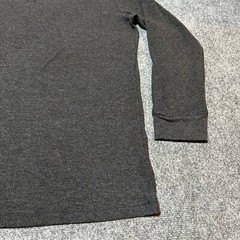 Jachs Shirt Mens XXL Grey Cotton Blend Waffle Knit Long Sleeve Casual