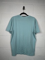 Brooks Brothers Supima Cotton T Shirt Mens Medium Blue Short Sleeve Logo Tee REA