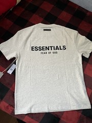 Essentials Fear of God ESSENTIALS Light Oatmeal Logo Graphic Tee Men’s S