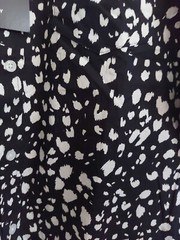 V By Very Mens Cotton Animal Print Party Shirt – Black White Size Uk Large L