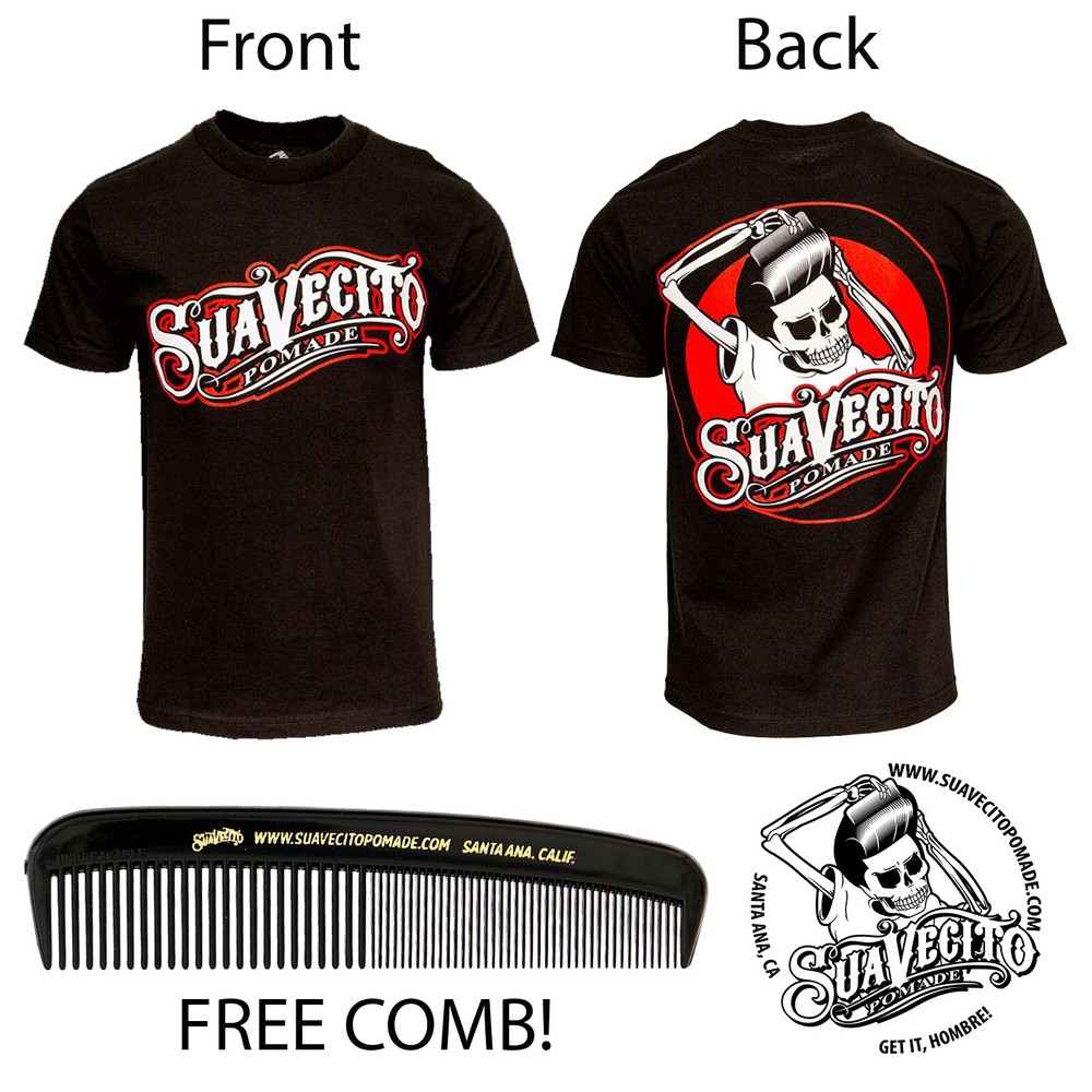 Men’s Suavecito OG Black & Red Tee Shirt (S, M, L, XL, 2XL, 3XL, 4XL)