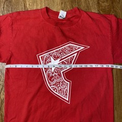 Vintage Famous Stars & Straps Shirt Mens Large Red Bandana F Logo 2000s