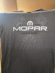NEW COLLECTAB T-Shirt CHRCL MUS Short Sleeve Mopar LARGE New Shirt Genuine