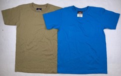 NOS Vintage JNCO T-shirt BLANKS Blue Beige USA 90s Jeans Denim UNWORN