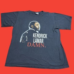 Kendrick Lamar 2017 Damn Tour Men’s Large Rap Black T Shirt Graphic Tee Cotton