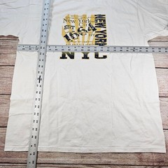 VTG Fruit of the Loom Men’s White Large L New York City Graphic T-Shirt *Dingy