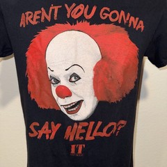 Stephen King IT Pennywise Clown T-Shirt Small Horror Movie Graphic Tee Halloween