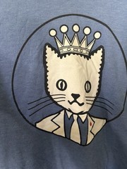 Men’s District Made Small Brand Crowned Cat Design T-Shirt