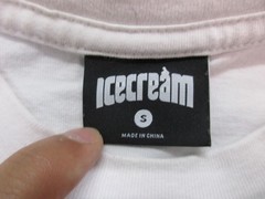 Icecream Shirt Mens Small White Money Stack Graphic Tee Streetwear Logo Back