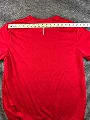 Athletic Works Mens L Red DriWorks Athletic Shirt Short Sleeve Performance Tee