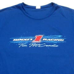 Tim McCreadie T-Shirt Rocket Racing Late Model Dirt Track Race Polyester Medium
