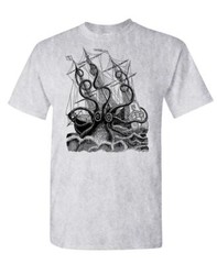 SEA MONSTER KRAKEN – Unisex Cotton T-Shirt Tee Shirt