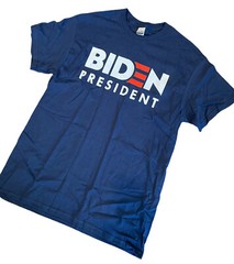 Joe Biden President Navy Blue Tee Shirt Men’s Size Medium New Democrat Election