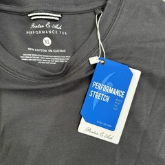 NWT Porter & Ash Performance Tee Shirt Mens XL Dark Gray Crew Classic
