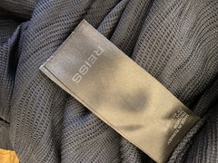 Mens Oversized REISS IVAN Wave-Jacquard T-SHIRT (L)