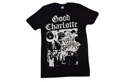 Good Charlotte Mens Youth Authority Riot Black Shirt NWT XS, S, L