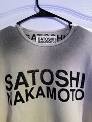 Satoshi Nakamoto Logo Thermal With studs White Size XXL