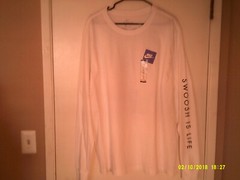 NEW NIKE SPORTSWEAR “Brand Riffs LS Tee” MEN’S WHITE MULTI-COLOR T-SHIRT 2XL