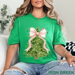 Christmas Tree Bow Shirt, Christmas Shirt for Women, Christmas Tree Shirt 203707