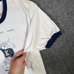 Vintage Kentucky Wildcats Shirt Mens XL White 80s Ringer Beer Parody University